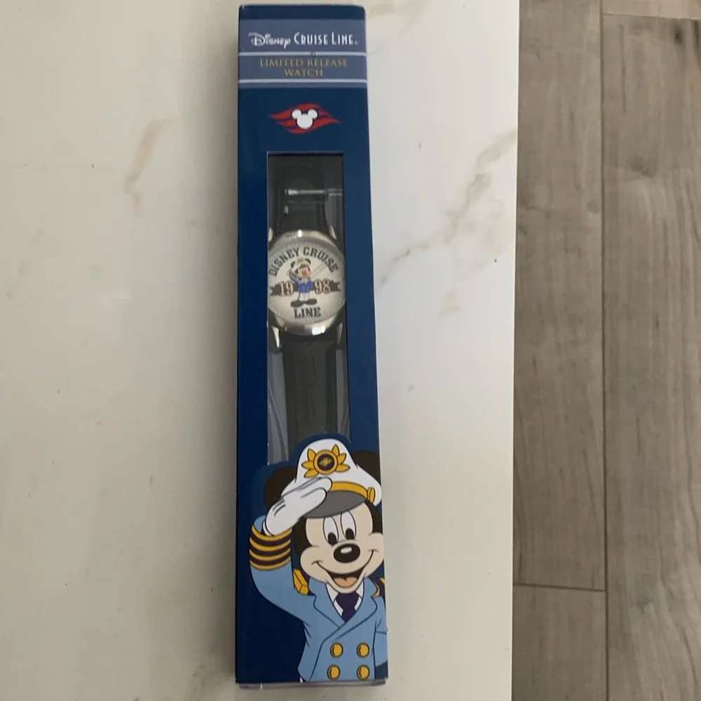 Disney Cruise Line 1998 Limited Release Mickey Mouse Captain Watch NIB Vintage